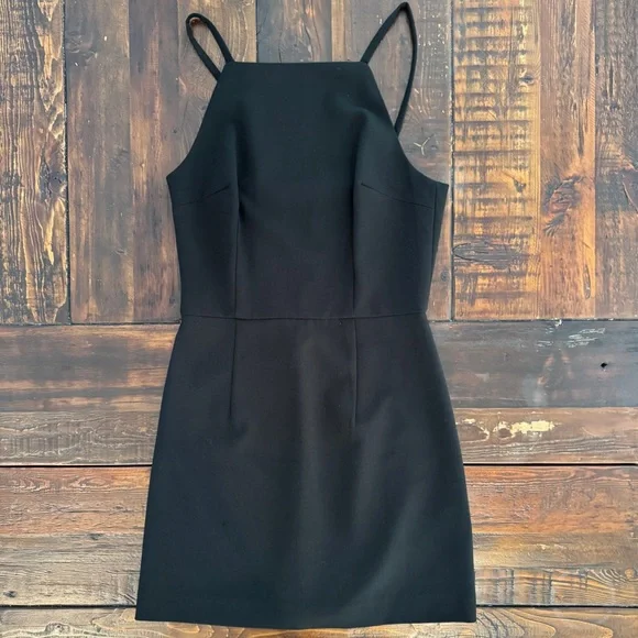 French Connection Black Spaghetti-Strap Whisper Mini Dress. Size 4. EUC. - Picture 1 of 4